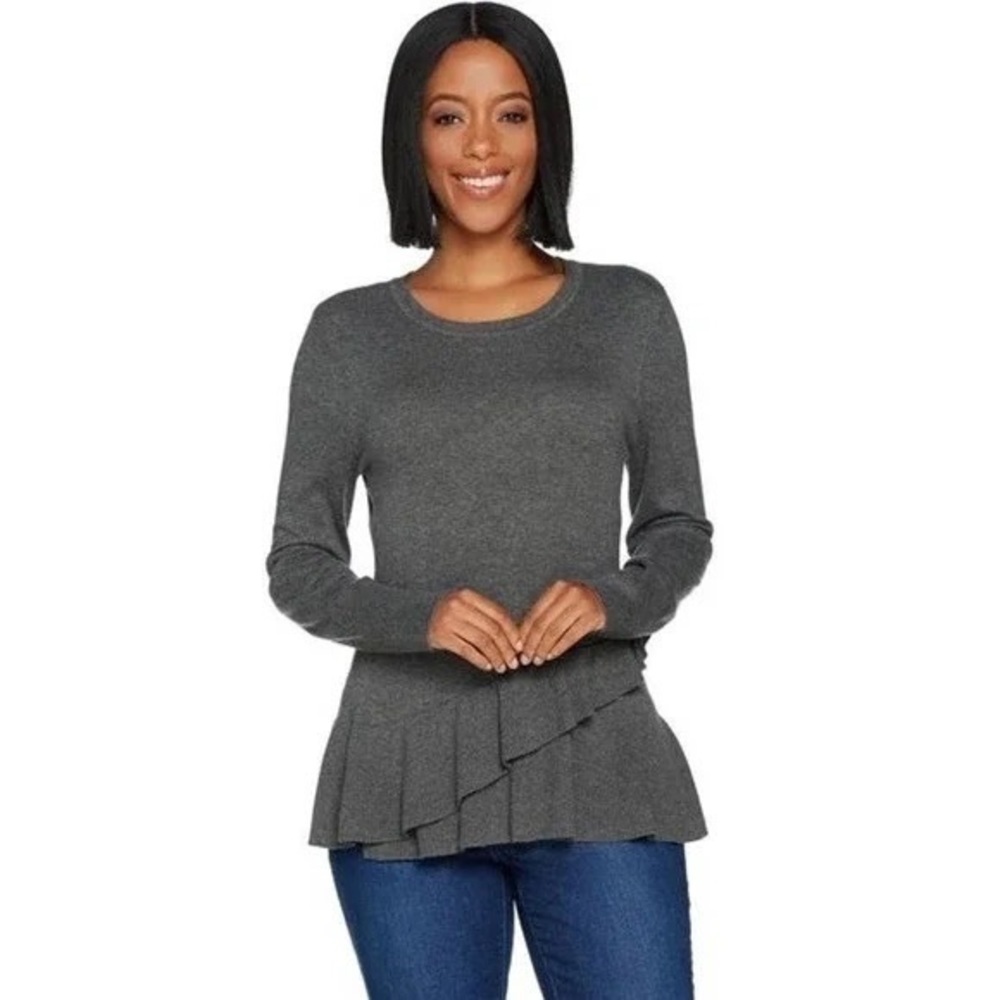 Isaac Mizrahi Live Sweater Purple Large - Picture 10 of 10